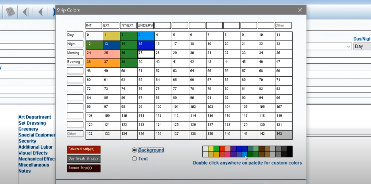screenshot of Movie Magic Scheduling